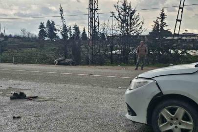 Antakya’da otomobille çarpışan motosikletin sürücüsü hayatını kaybetti