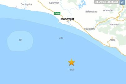 Antalya Körfezi’nde 4,1 deprem
