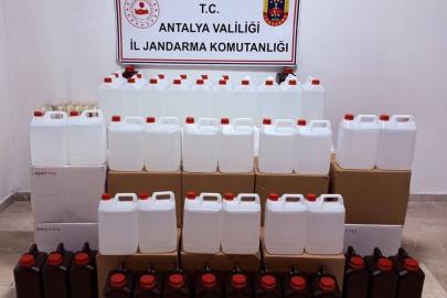 Antalya’da 500 litre kaçak etil alkol ele geçirildi