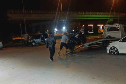 Antalya’da plakasız ve abartı egzozlu motosiklete 62 bin TL ceza kesildi