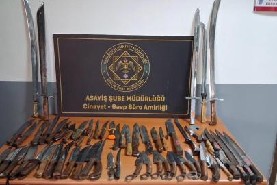 Asayiş uygulamalarında ruhsatsız silahlar, kesici aletler ve uyuşturucu maddeler ele geçirildi