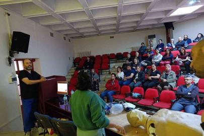 Aydın Devlet Hastanesi’nde personele acil durum ve afet eğitimi verildi