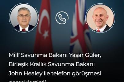 Bakan Güler, İngiliz mevkidaşı ile telefonda görüştü