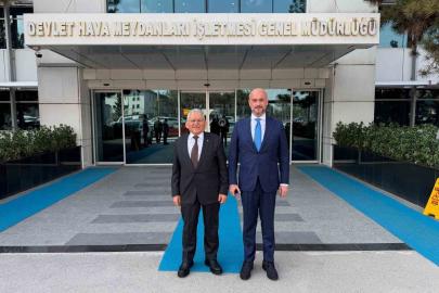 Başkan Büyükkılıç, DHMİ Genel Müdürü Çakmak’ı ziyaret etti