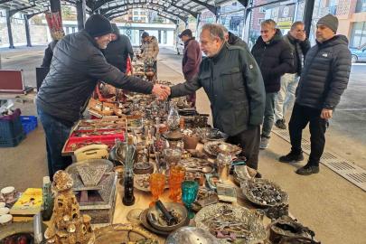 Başkan Yalçın Antika Pazarı’nda