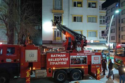 Batman’da 7 katlı binada korkutan yangın