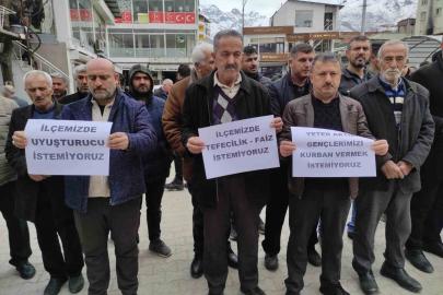 Batman’da uyuşturucu, tefecilik ve kumar protestosu