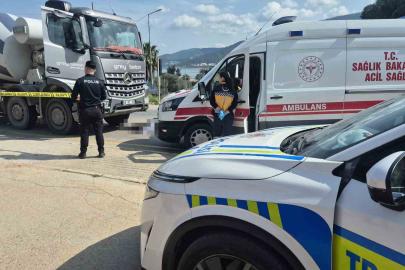Beton mikserinin çarptığı yaya hayatını kaybetti