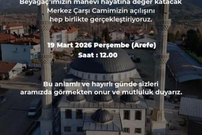 Beyağaç Merkez Çarşı Cami ibadete açılıyor