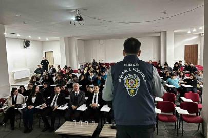 Beyağaç’ta polisten farkındalık eğitimi verildi