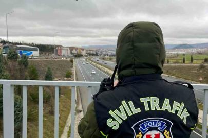 Bilecik’te drone destekli trafik denetimi