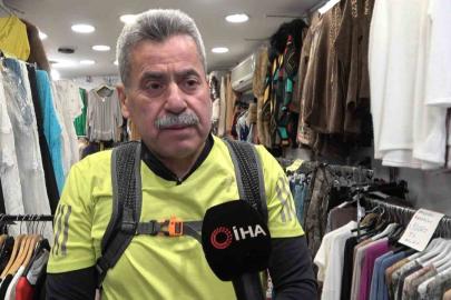 Bursa’da 66 yaşındaki esnaf, oruçlu halde trafiğe takılmamak için iftara koşuyor