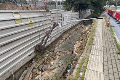 Bursa’da hafriyat çalışmasında yola zarar verdiler