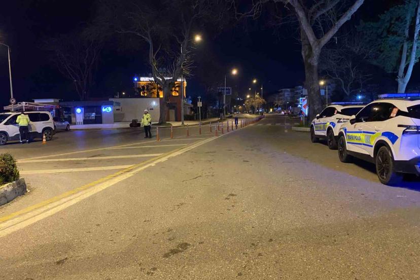 Bursa’da trafikte gece denetimi