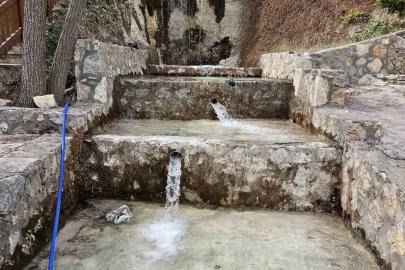 Çameli’nin önemli su kaynaklarında Paşaderesi Şelalesi yeniden akmaya başladı