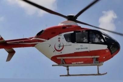 Çankırı’da ambulans helikopter inme geçiren hasta için havalandı