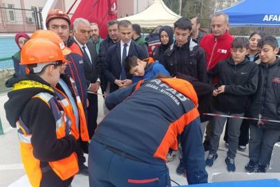 Çorum’da öğrencilere deprem eğitimi