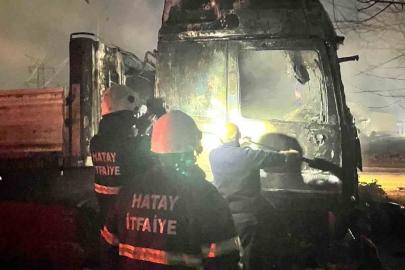 Dörtyol’da tır yangını