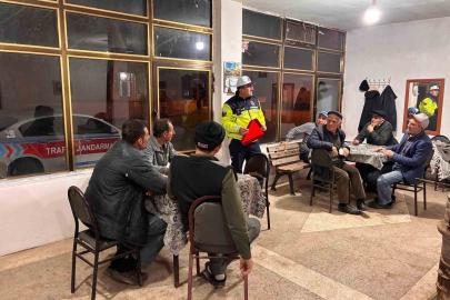 Edirne jandarmasından vatandaşlara trafik güvenliği eğitimi