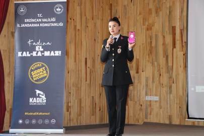 Erzincan jandarmasından KYK öğrencilerine güvenlik ve bağımlılıkla mücadele eğitimi