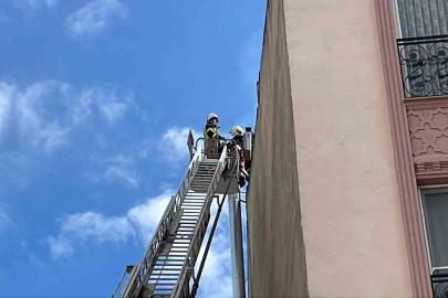 Fırının bacasında çıkan yangın korkuttu