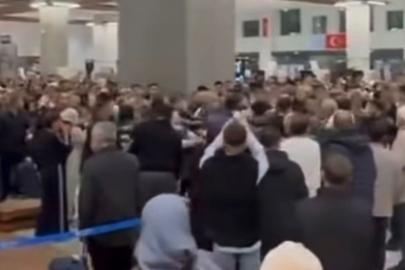 Gaziantep Havalimanı’ndan kavga ve gerginlik