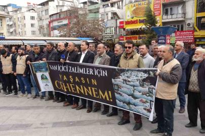 Gaziantep’te ABD ve İsrail’in İran’a yönelik saldırıları protesto edildi