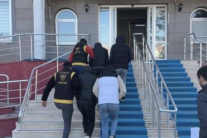 Hırsızlık şüphelisi 4 şahıs tutuklandı