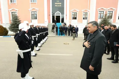 İçişleri Bakanı Mustafa Çiftçi dadaşlar diyarında... İlk bayramlaşmasını yaptı
