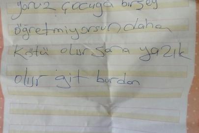 İlkokul kapısına tehdit içerikli not bırakan veli tutuklandı
