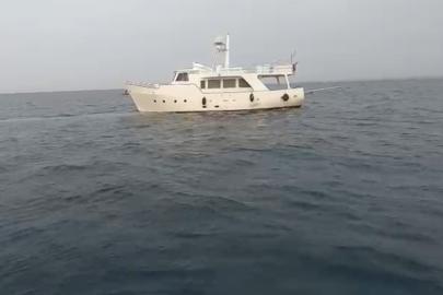 İtalya rotasındaki özel teknede düzensiz göçmen operasyonu