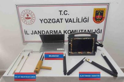 Kaçak kazı yapmak istediler, suçüstü yakalandılar