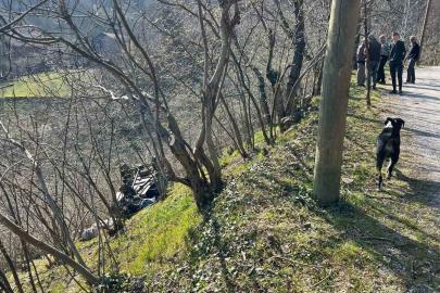 Kastamonu’da "patpat" şarampole yuvarlandı: 2 yaralı