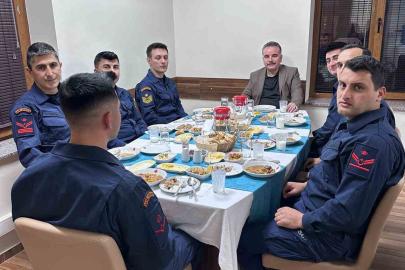 Kaymakam Odabaş Sahil Güvenlik personeliyle iftar yaptı