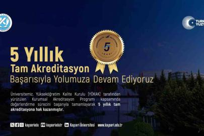 Kayseri Üniversitesi 5 yıllık tam akreditasyon almaya hak kazandı