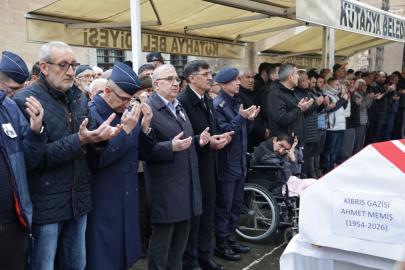Kıbrıs Gazisi Ahmet Memiş son yolculuğuna uğurlandı