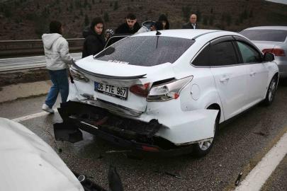 Kırıkkale’de zincirleme kaza: 3 yaralı