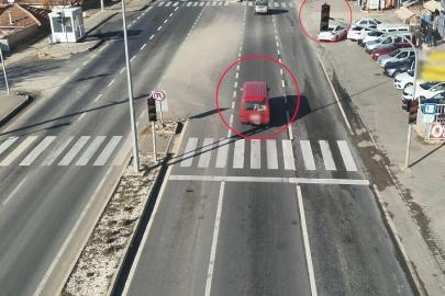 Kırşehir’de dron destekli kırmızı ışık denetimi: 26 saniyede 7 ihlal