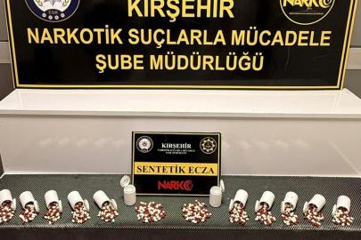Kırşehir’de polis 660 adet sentetik hap ele geçirdi