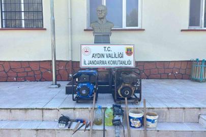 Koçarlı’da kaçak kazıya Jandarmadan suçüstü