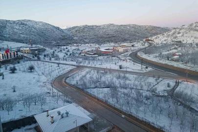 Konya’nın Hadim ilçesi beyaza büründü