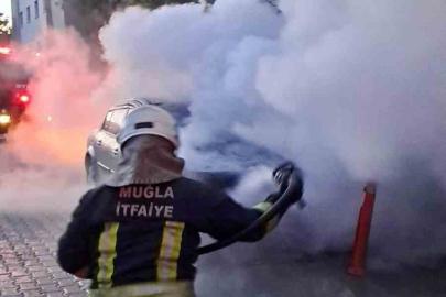 Köyceğiz’de araç yangını