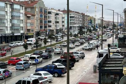 Kulu’da bayram trafiği yoğunluğu