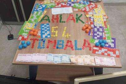 Kumarhaneye çevrilen iş yerine suçüstü operasyon