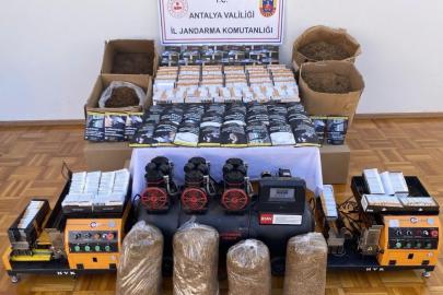 Kumluca’da 150 kilo kıyılmış tütün ele geçirildi