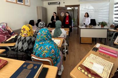 Kursiyerlere sağlık eğitimi verildi