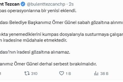 Kuşadası Belediye Başkanı Ömer Günel’in gözaltına alınmasına CHP’li vekillerden tepki