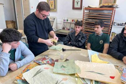 Liseli gençler sanat dolu gün yaşadı