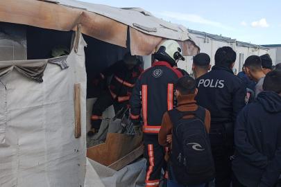 Malatya’da konteynerde yangın