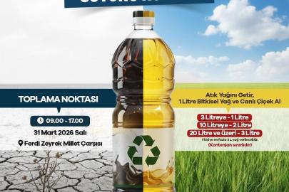 Manisa’da ‘atık yağını getir, suyunu kurtar’ kampanyası